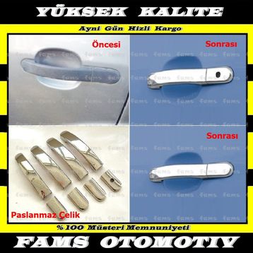 Ford Fiesta 2002 2009 4 Kapı Krom Kapı Kolu