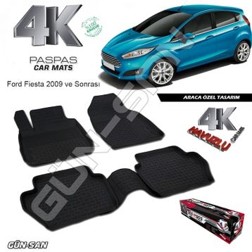 Ford Fiesta 2015-2017 4D Havuzlu Paspas
