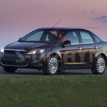 Ford Focus 2 2008-2011 4 Parça Krom Cam Çıtası