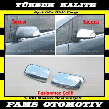 Ford Focus 2005-2008 Krom 2 Parça Ayna Kapağı