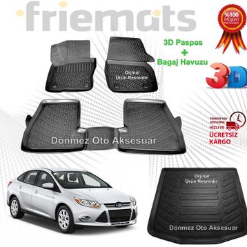 Ford Focus 3 2015 3D Havuzlu Paspas