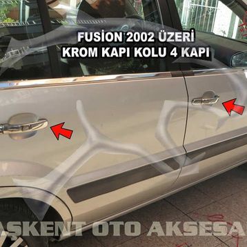 Ford Fusion 2002 Üzeri Paslanmaz Çelik 4 Kapı Krom Kapı Kolu