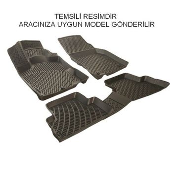 Ford Kuga 2008-2012 Siyah 3D Havuzlu Paspas