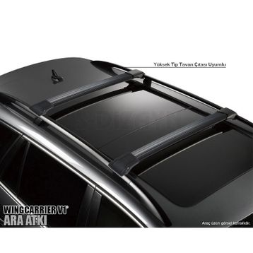 Ford Kuga 2008-2013 Siyah Wingcarrier Ara Atkı