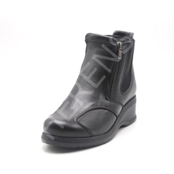 Forelli 25-652 Siyah Deri Kadın Bot