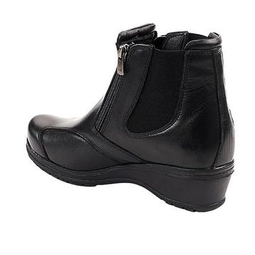 Forelli 25652 Siyah Çift Fermuarlı Comfort Kadın Bot