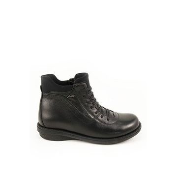 Forelli 28553 Siyah Deri Comfort Kadın Bot