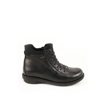 Forelli 28553 Siyah Deri Comfort Kadın Bot