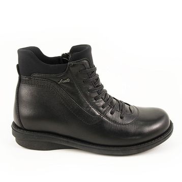 Forelli 28553 Siyah Deri Comfort Kadın Bot