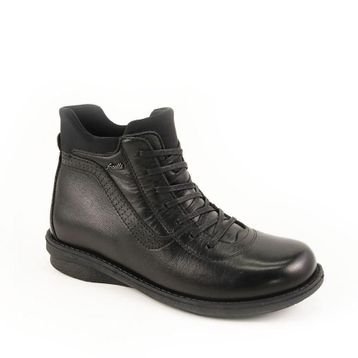 Forelli 28553 Siyah Deri Comfort Kadın Bot