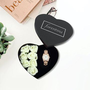 Forentina PS1741 Kadın Kol Saati ve Güllü Set