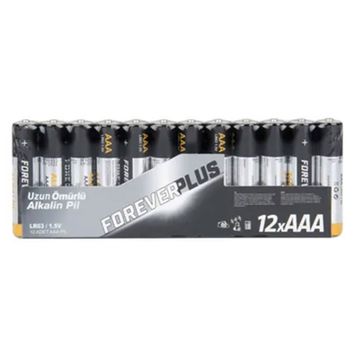 Forever Plus Alkalın 12'li İnce Pil