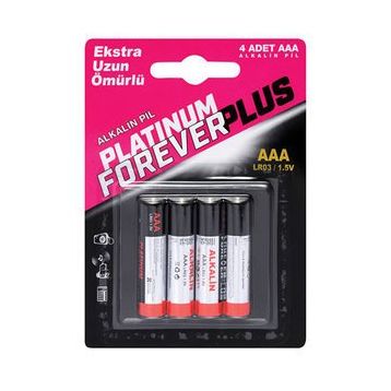 Forever Plus Platinum Alkalın 4'lü İnce Pil