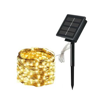 Forlife FL-3212 3200K Günışığı 100 Led Solar 12 Metre 7 Mod Işık Zinciri