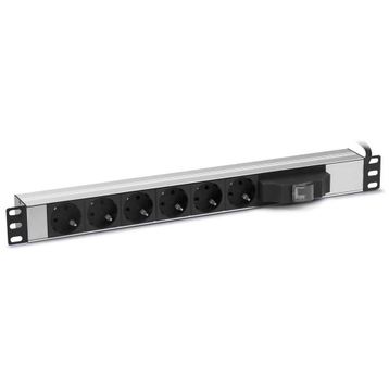 Formrack F082PR6SA 6'lı 19" Sigortalı Aluminyum Priz