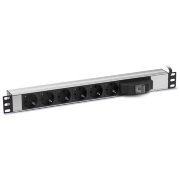 Formrack F082PR6SA 6'lı 19" Sigortalı Aluminyum Priz