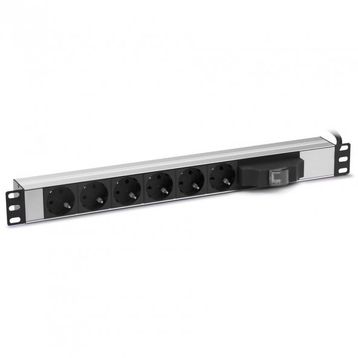 Formrack F082PR6SA 6'lı 19" Sigortalı Aluminyum Priz
