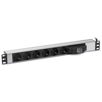 Formrack F082PR6SA 6'lı 19" Sigortalı Aluminyum Priz