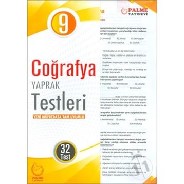 Formül 9. Sınıf Coğrafya Yaprak Test - kollektif