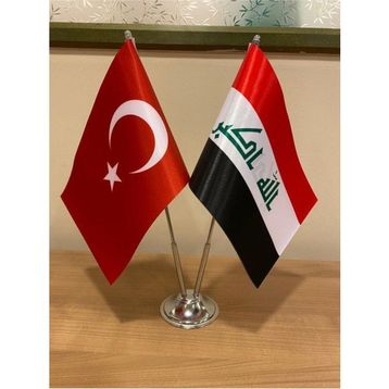 Fors Bayrak Krom Direkli İkili Irak Bayrağı