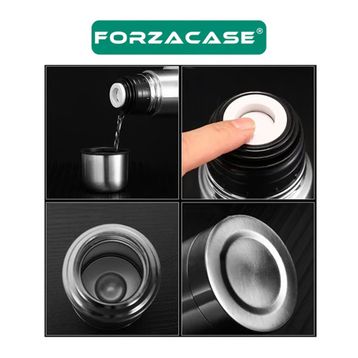 Forzacase FC942 Yeşil Yeni Japon Tarzı Paslanmaz Çelik 500 ml Sıcak Soğuk Tutan Çay Kahve Su El Termosu