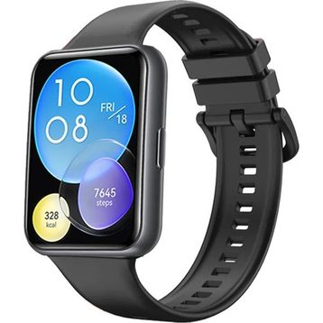 Forzacase Huawei Watch Fit 2 için FC150 Siyah Silikon Kordon