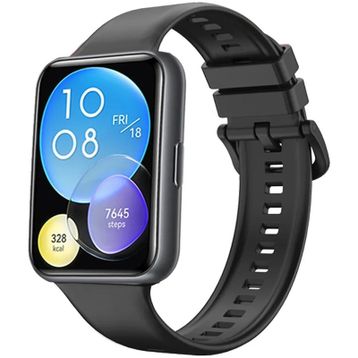 Forzacase Huawei Watch Fit 2 için FC150 Siyah Silikon Kordon