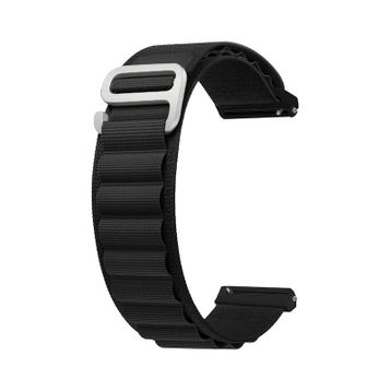 Forzacase Huawei Watch Ultimate FC156 Siyah için Kancalı Kumaş Kordon