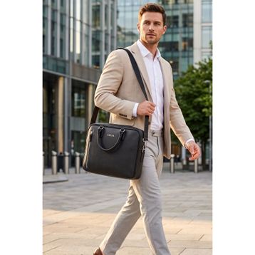 Fossil 01FS2036-S Siyah Unısex Evrak Çantası