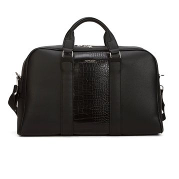 Fossil 2002 Siyah Vegan Deri Silindir Model El Valizi