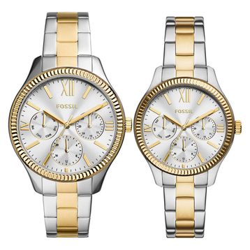 Fossil FBQ2737SET Erkek Kol Saati ve Kadın Kol Saati