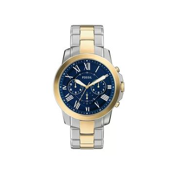 Fossil FFS6132 Altın Metalik Gri Erkek Kol Saati