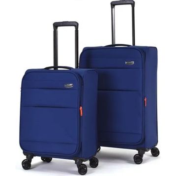 Fossil FSL023 Ultra Light Lacivert Orta ve Kabin 2'li Kumaş Valiz Seti
