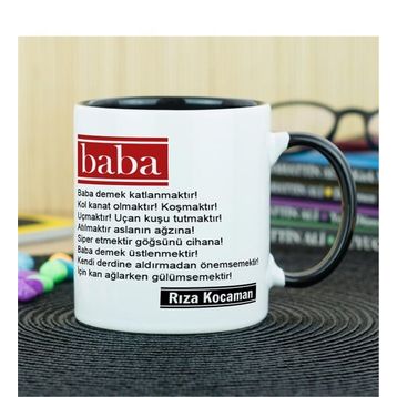 Fotografyabaskı Babalar Günü Beyaz Kupa