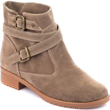Fox Shoes A726191002 Vizon Süet Kadın Bot