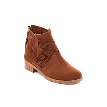 Fox Shoes A726192602 Taba Süet Kadın Bot