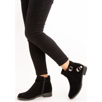 Fox Shoes A726193402 Siyah Süet Kadın Bot