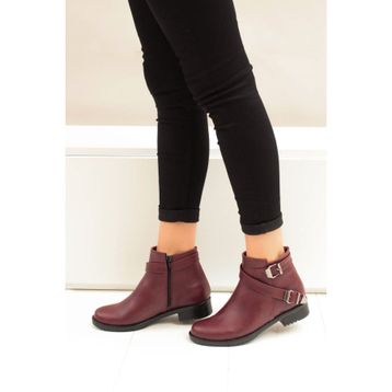 Fox Shoes A726193409 Bordo Kadın Bot