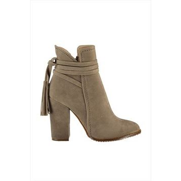 Fox Shoes A922803902 Vizon Süet Kadın Bot