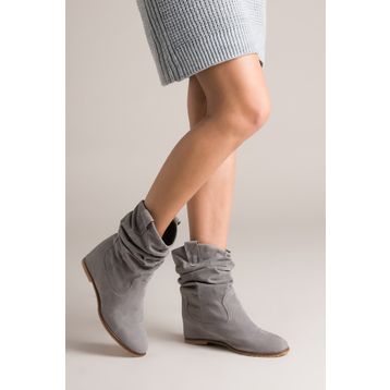 Fox Shoes C735041202 Gri Süet Kadın Bot