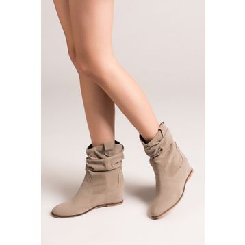Fox Shoes C735041202 Vizon Süet Kadın Bot