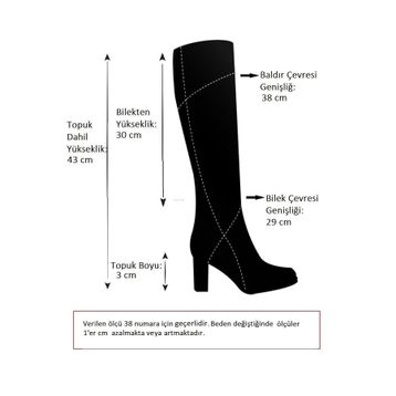 Fox Shoes E674270509 Vizon Kadın Çizme