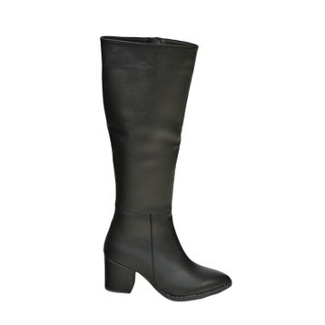 Fox Shoes L251081609 Ten Suni Deri Kalın Tabanlı Kadın Çizme