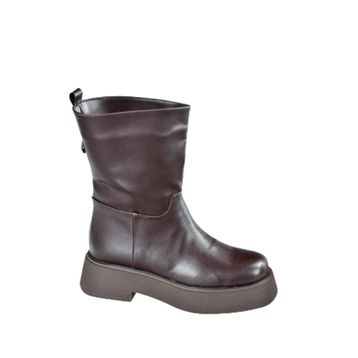 Fox Shoes L610067109 Kahverengi Kalın Tabanlı Günlük Kadın Bot