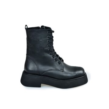 Fox Shoes L610130109 Siyah Kalın Tabanlı Günlük Kadın Bot