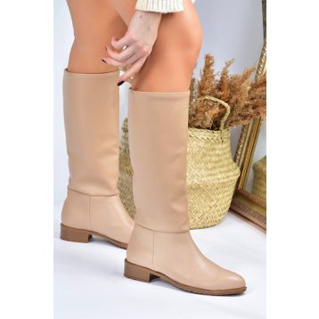 Fox Shoes L726600909 Ten Süet Düz Taban Günlük Kadın Çizme