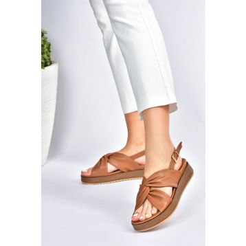 Fox Shoes M524022309 Taba Günlük Kadın Sandalet