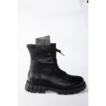 Fox Shoes N555101503 Siyah Hakiki Deri Günlük Kadın Postal Bot
