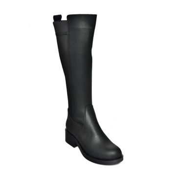 Fox Shoes R674009809 Siyah Alçak Topuklu Kadın Çizme