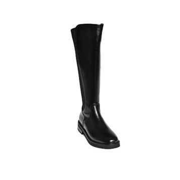 Fox Shoes V312212360 Siyah Rustik Arkası Lastik Detaylı Kadın Çizme